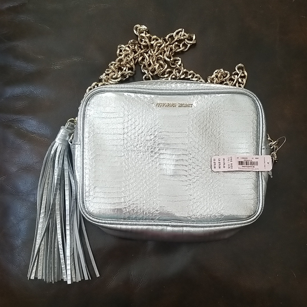 Victoria's Secret Silver Metallic Crossbody